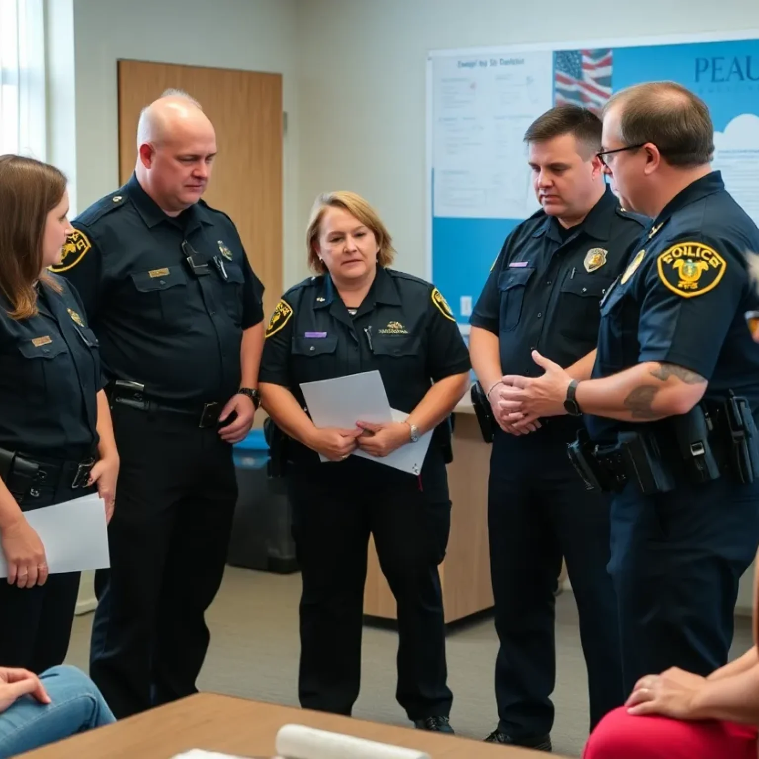Law enforcement teams working together for child recovery efforts