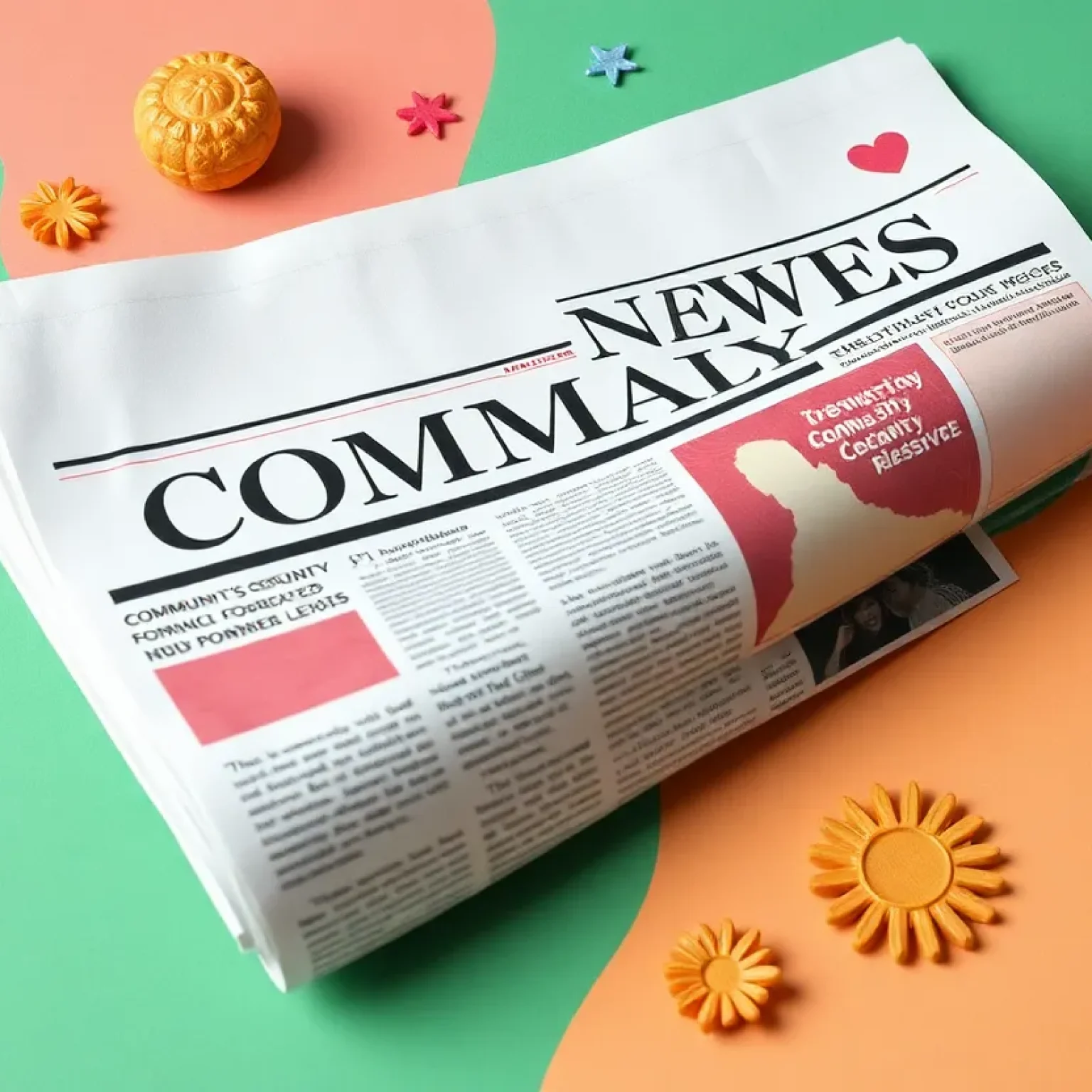 A colorful and engaging image of a monthly queer newspaper showcasing community contributions and creative designs.