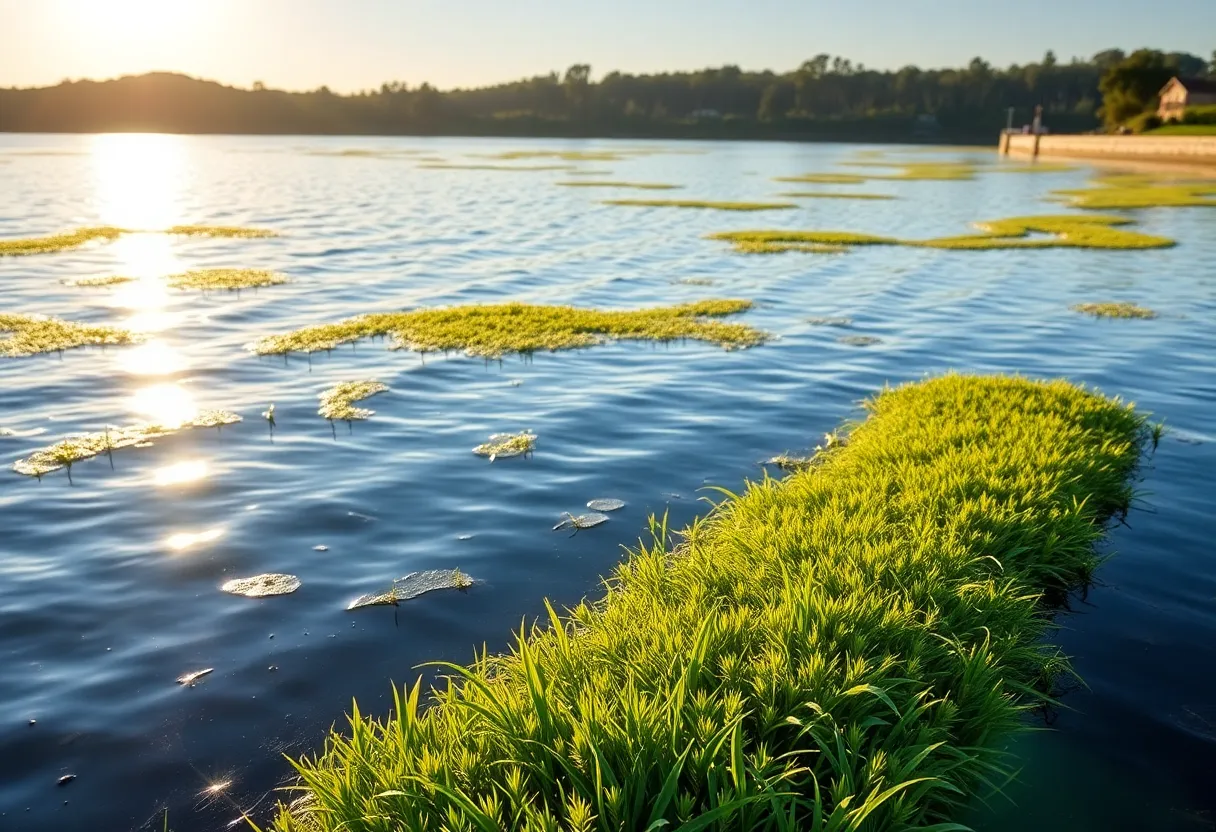 Seagrass restoration area along the waterfront in St. Petersburg