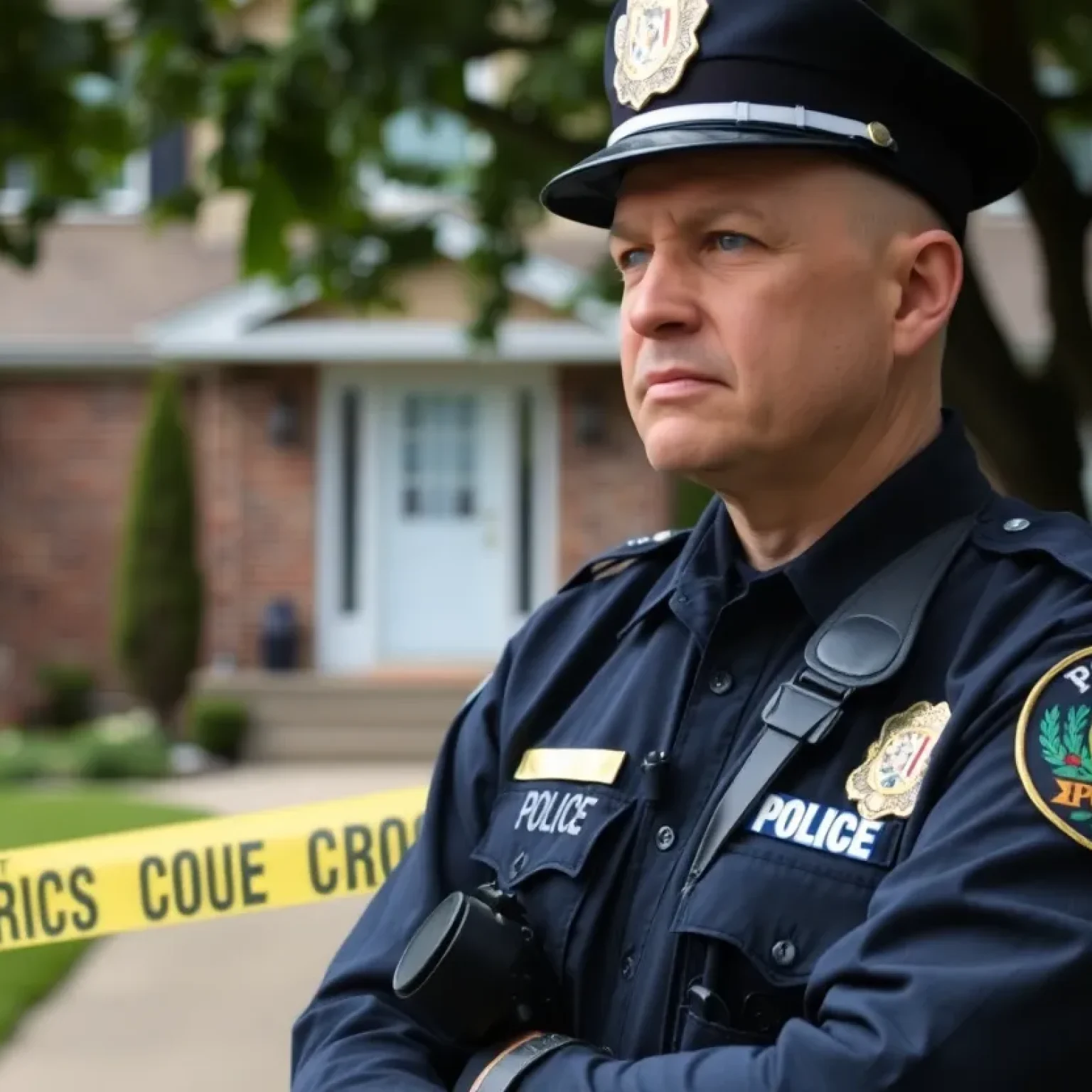 Law enforcement at a home invasion site in St. Petersburg