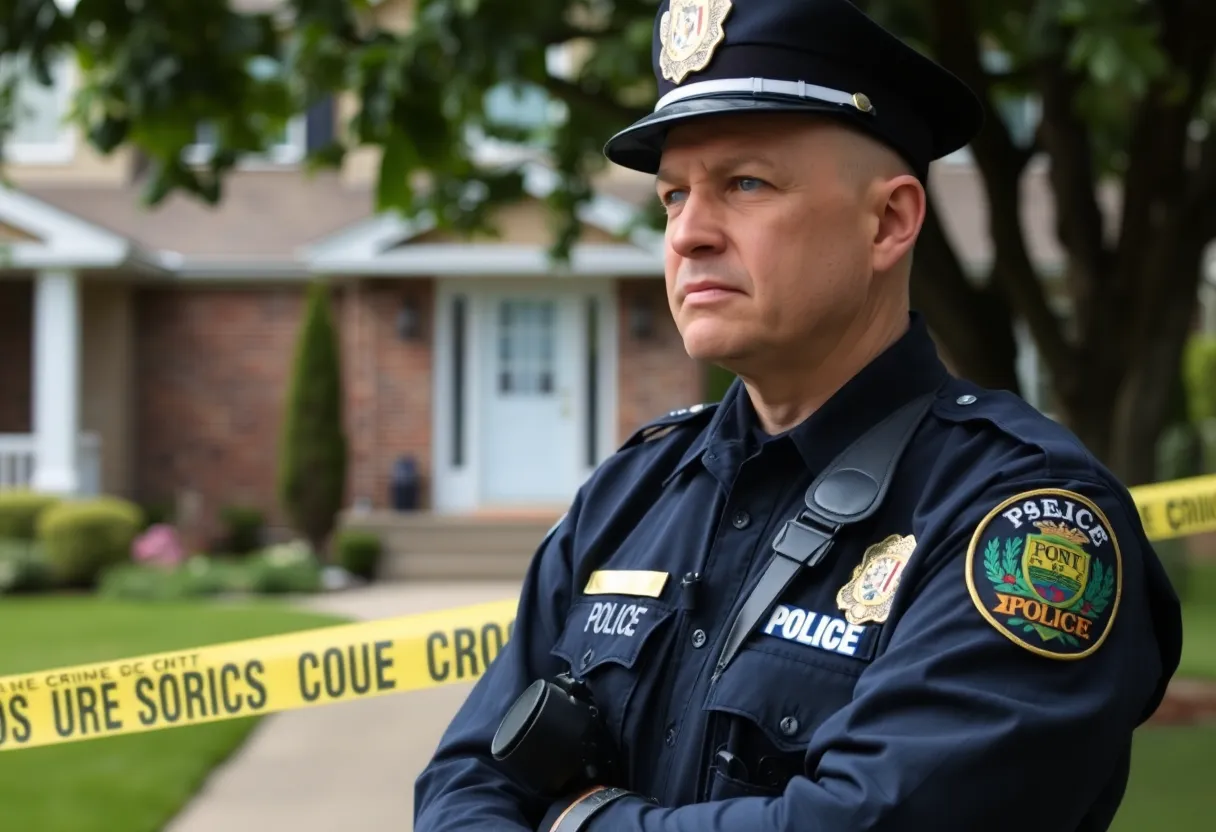 Law enforcement at a home invasion site in St. Petersburg