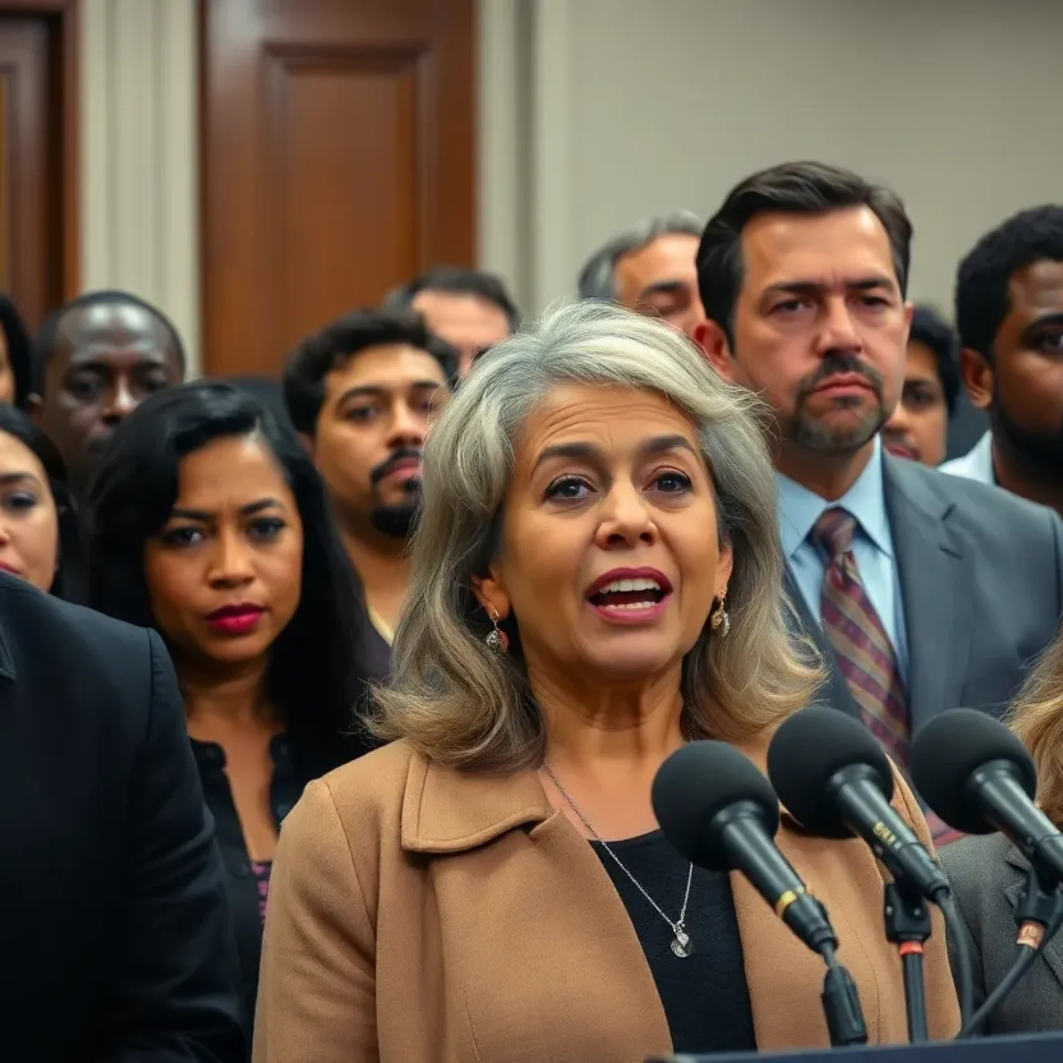 Tensions at DHS Press Conference