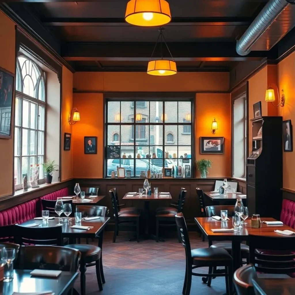 Inside view of The Studio Public House, a British restaurant