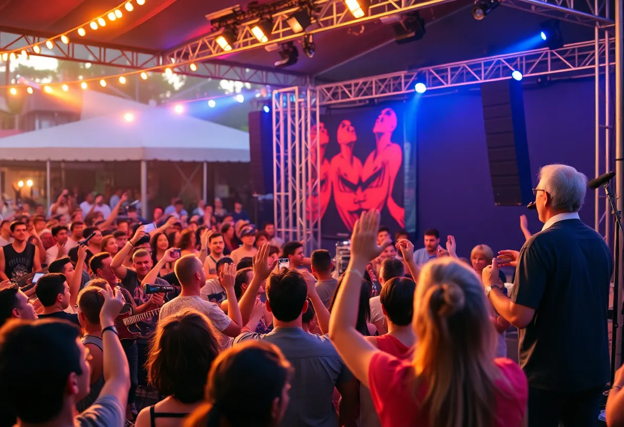 Umphrey’s McGee performing live at Miami Beach Bandshell