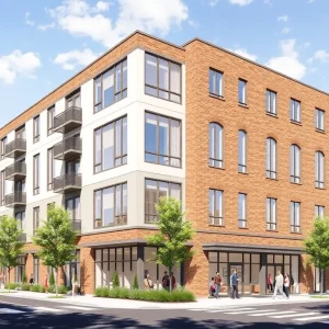 Rendering of the affordable housing development for seniors in St. Petersburg, Florida.