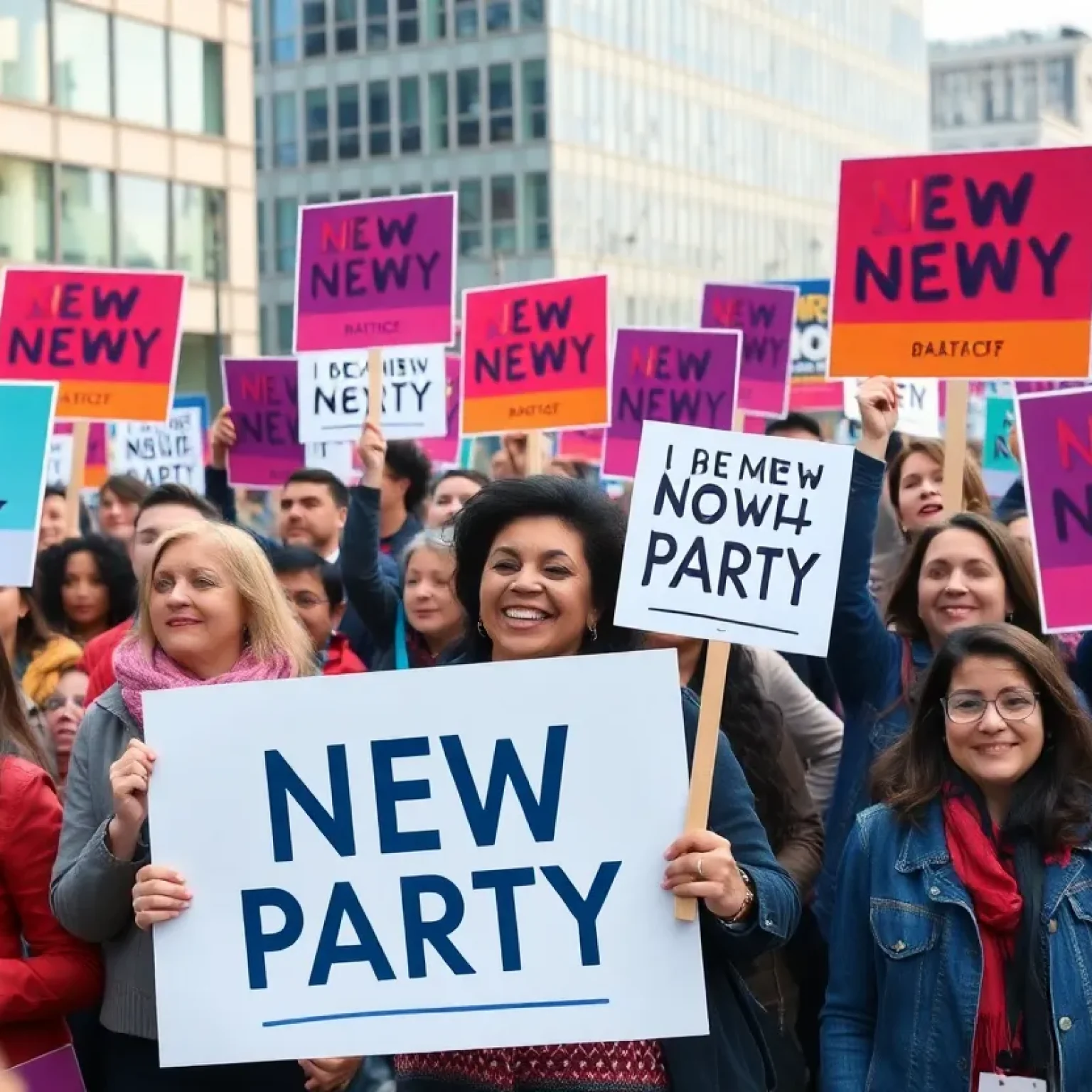 America Party Rally Scene