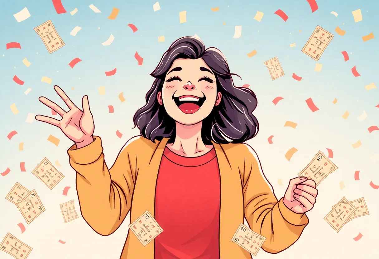 Celebrating Lottery Win