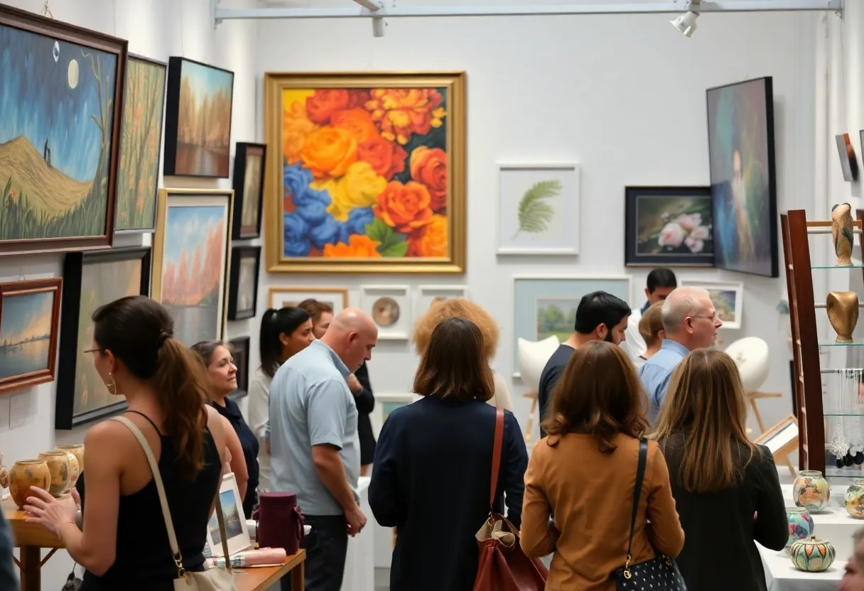 Artwork at the Cool Art Show in St. Petersburg Coliseum