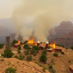 Dragon Bravo Fire at Grand Canyon