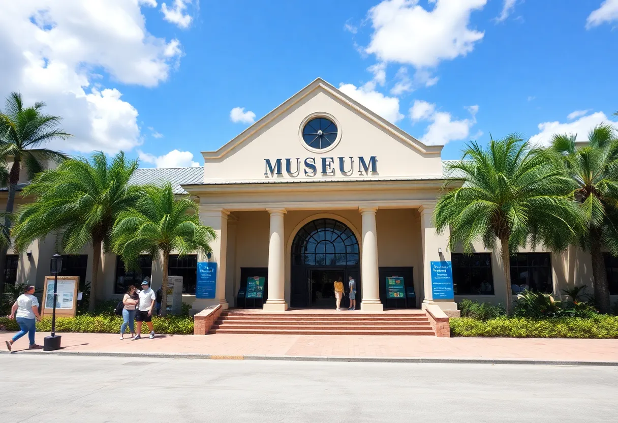 Visitors enjoying exhibits at a Florida museum
