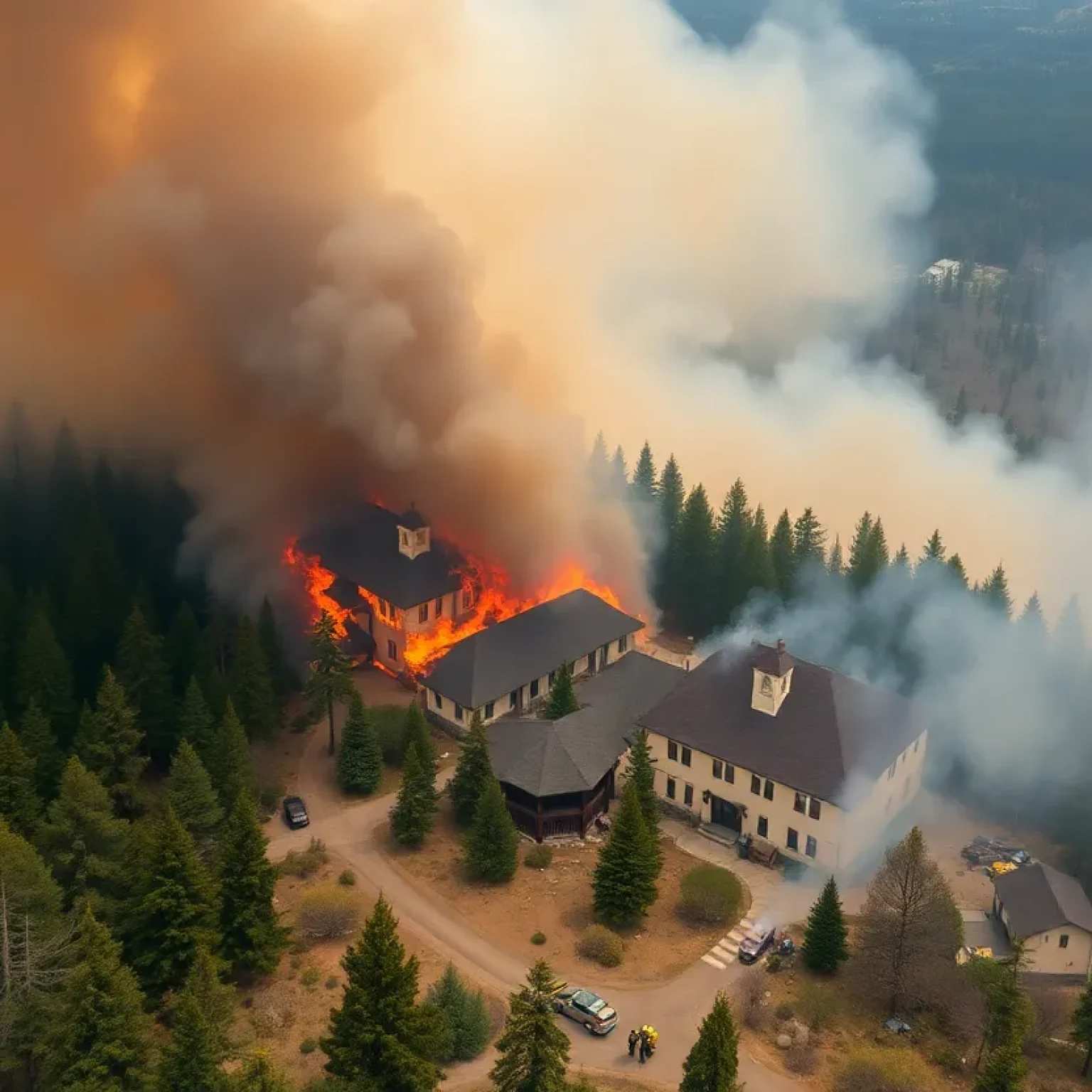 Wildfire at Grand Canyon Lodge