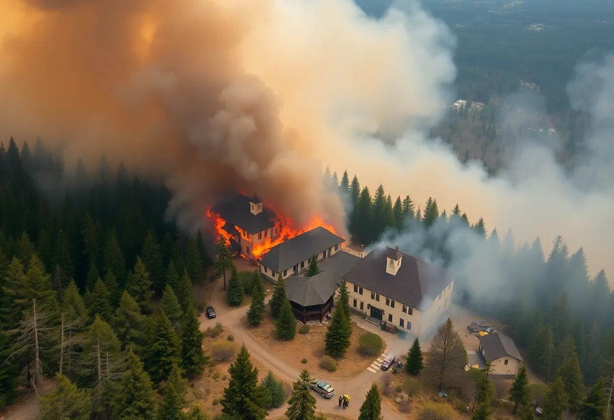Wildfire at Grand Canyon Lodge