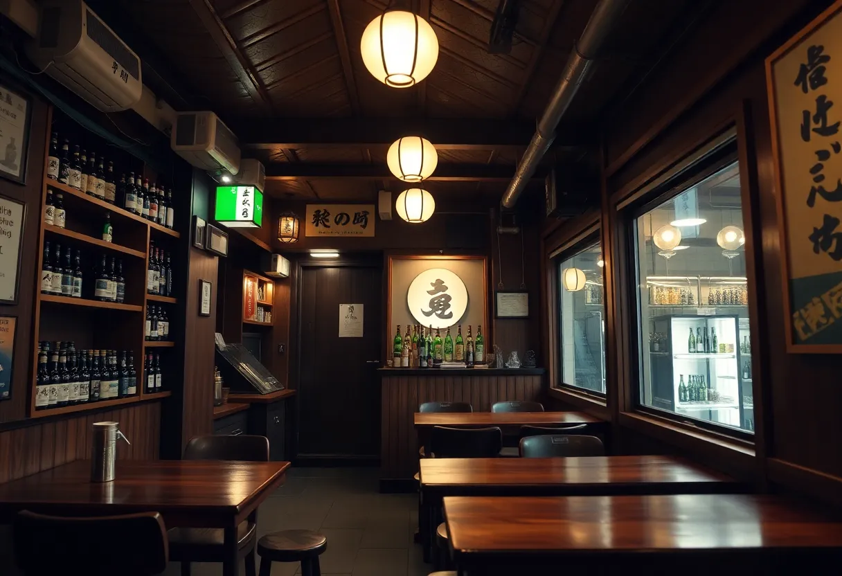 Interior of In Between Days sake bar in St. Petersburg