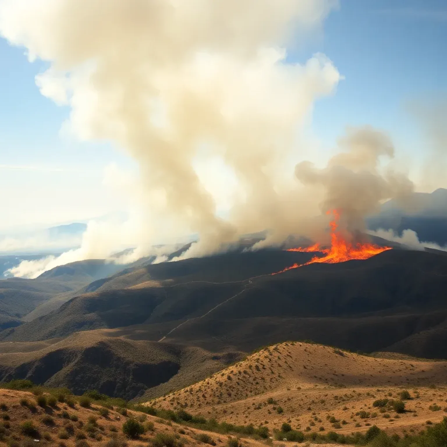 Madre Fire Raging in San Luis Obispo County