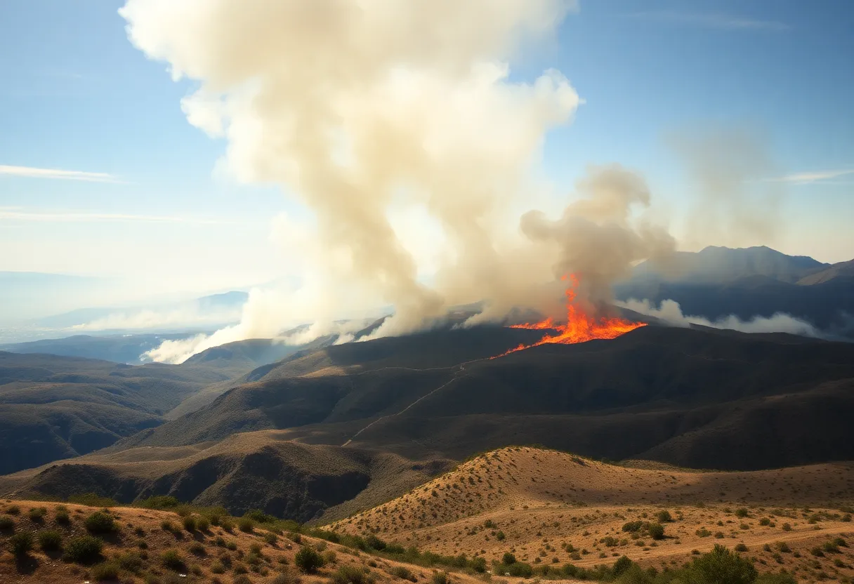 Madre Fire Raging in San Luis Obispo County