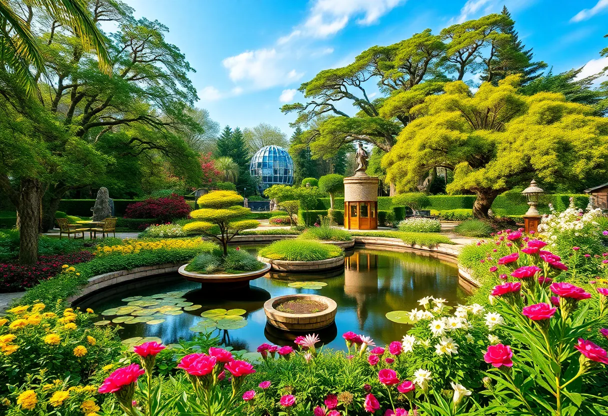 Tribute to Lynn Wilkie Murray with a serene garden landscape.