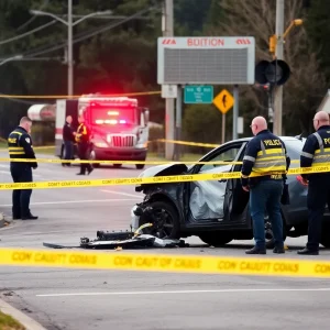Emergency responders at a shooting scene in St. Petersburg, Florida.
