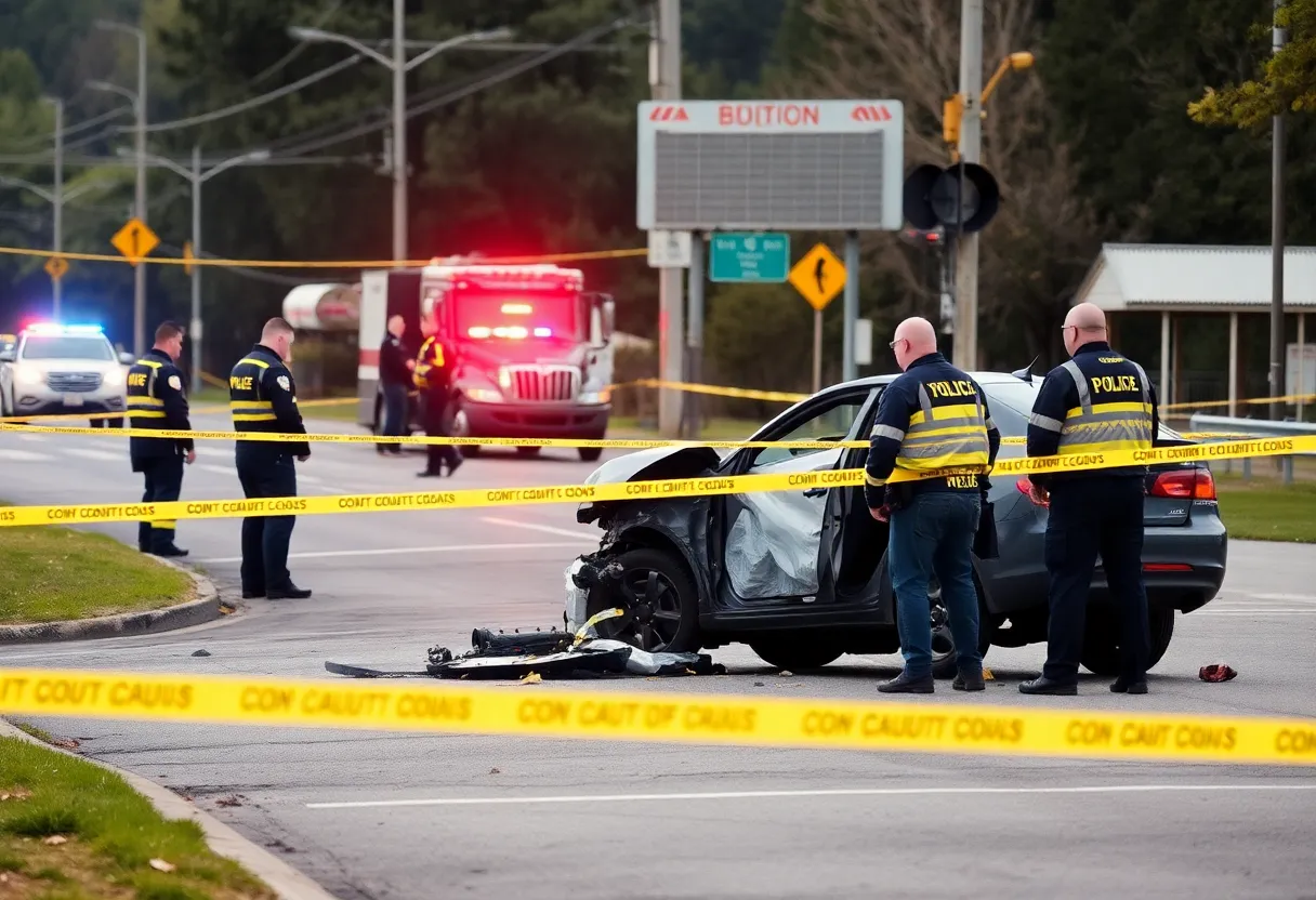 Emergency responders at a shooting scene in St. Petersburg, Florida.