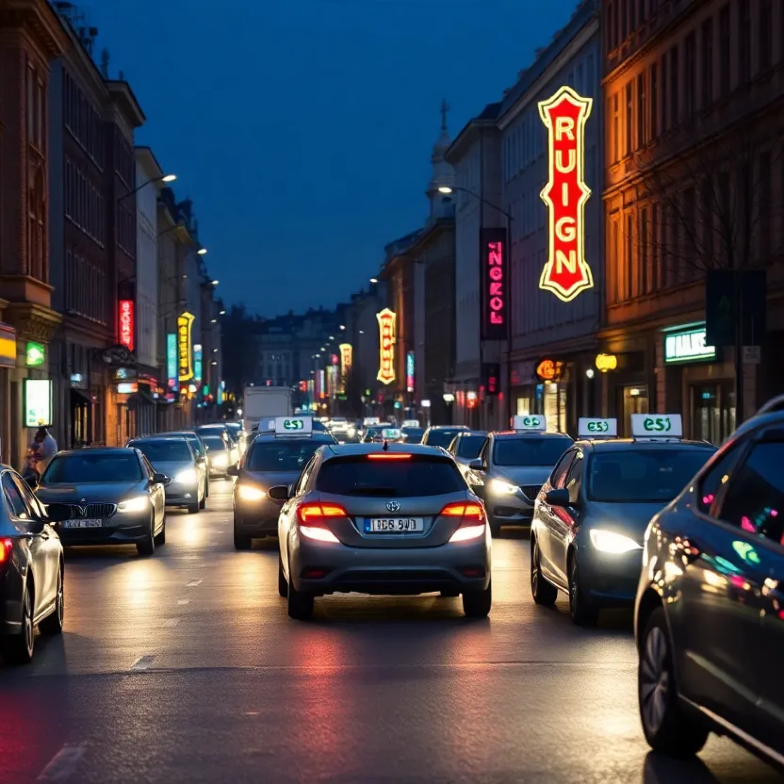 Rideshare pickup on Central Avenue in St. Petersburg