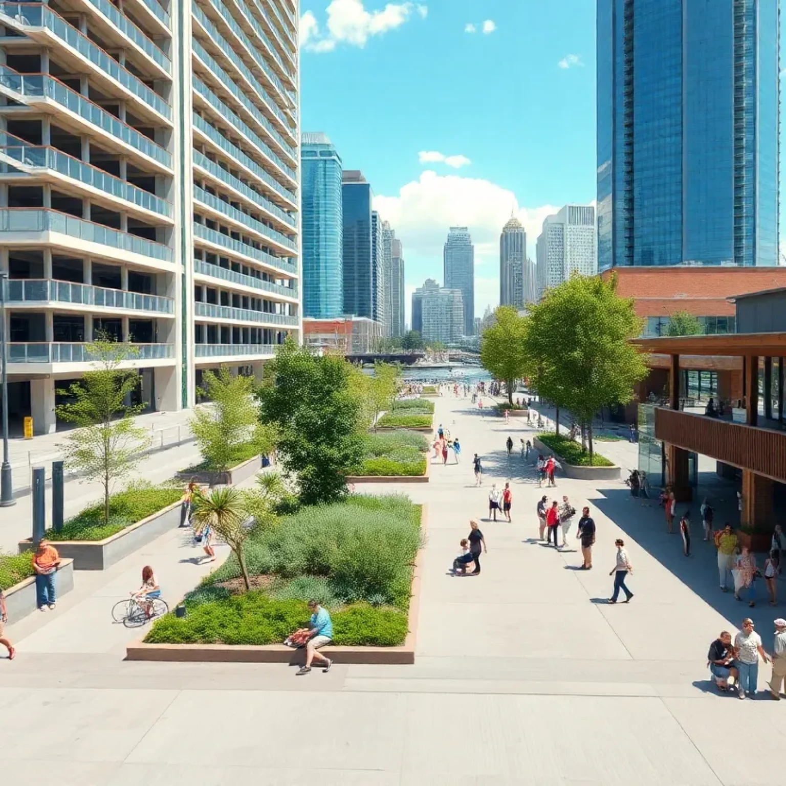 Proposed redevelopment image of St. Petersburg's waterfront
