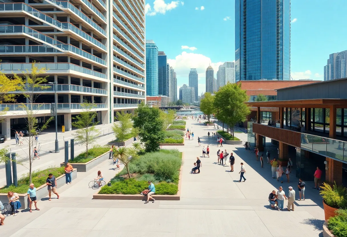 Proposed redevelopment image of St. Petersburg's waterfront