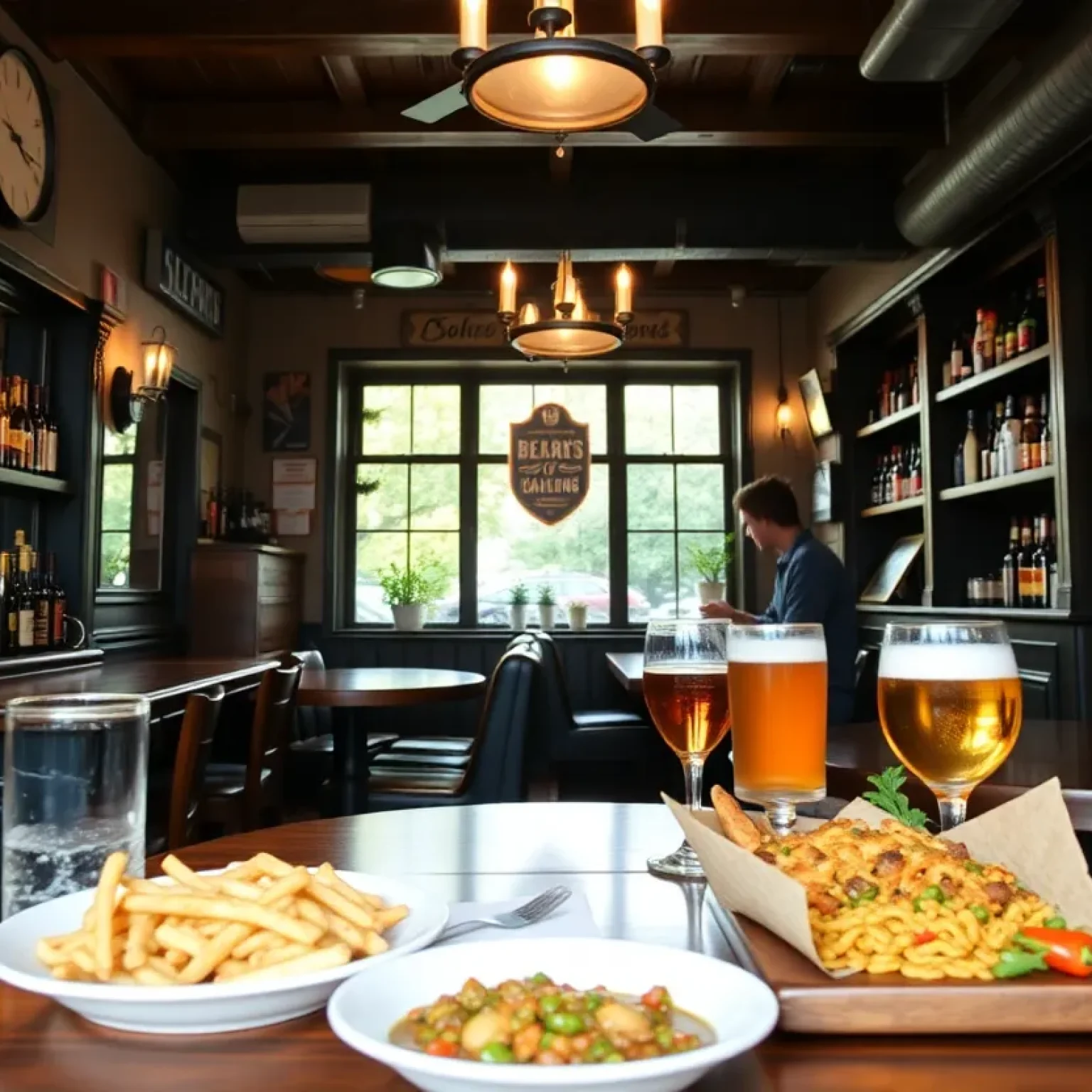 Interior view of Studio Public House pub in St. Petersburg