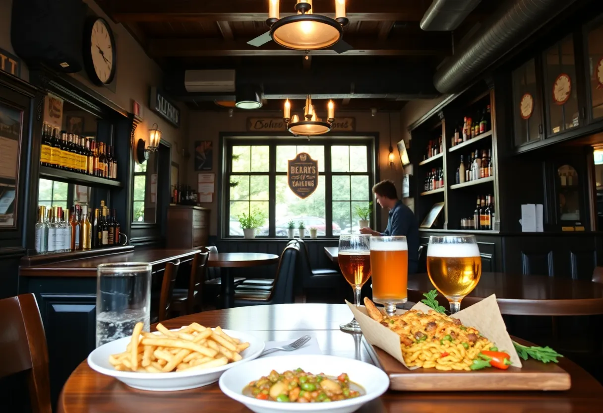 Interior view of Studio Public House pub in St. Petersburg