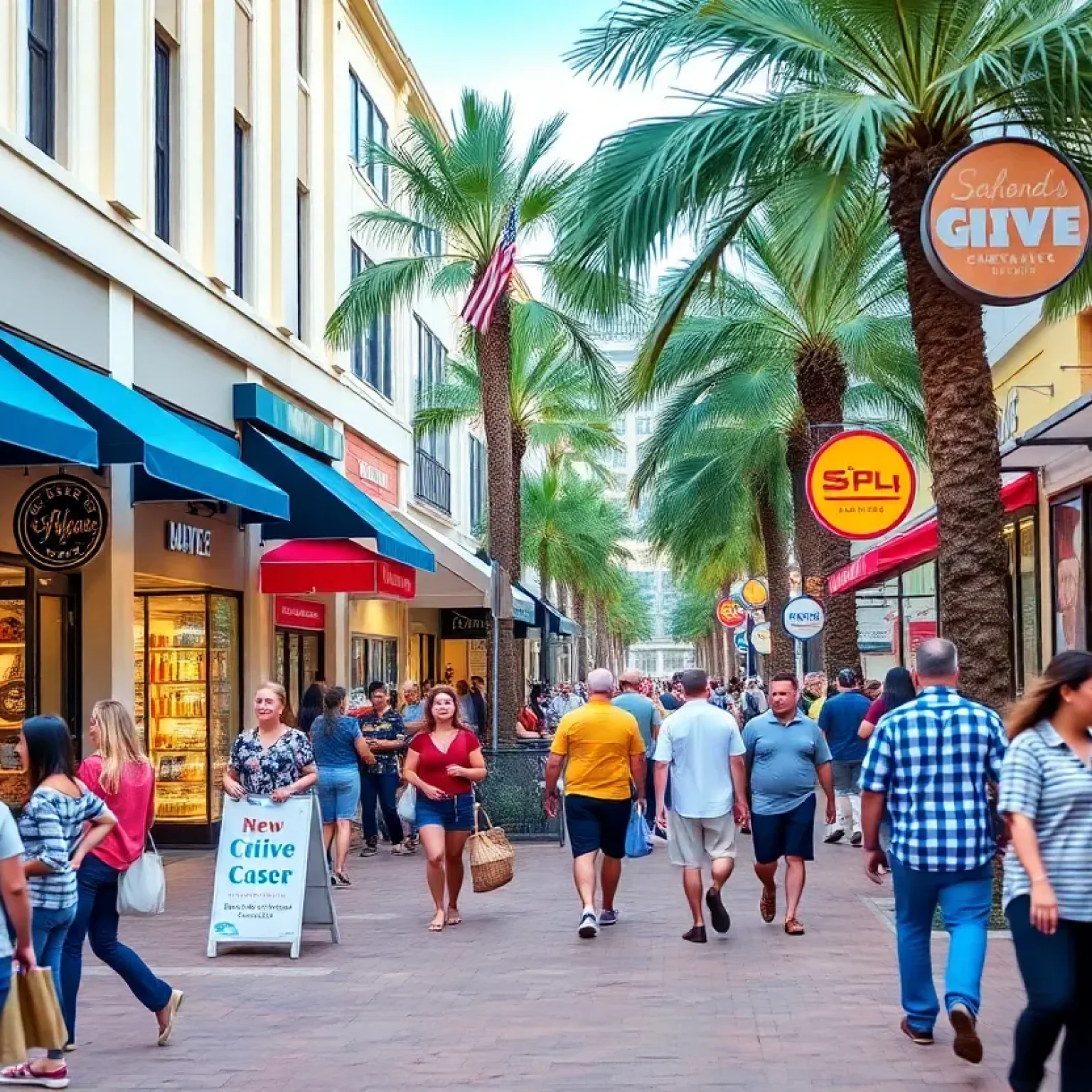 Street view of new retail and restaurant openings in Tampa Bay