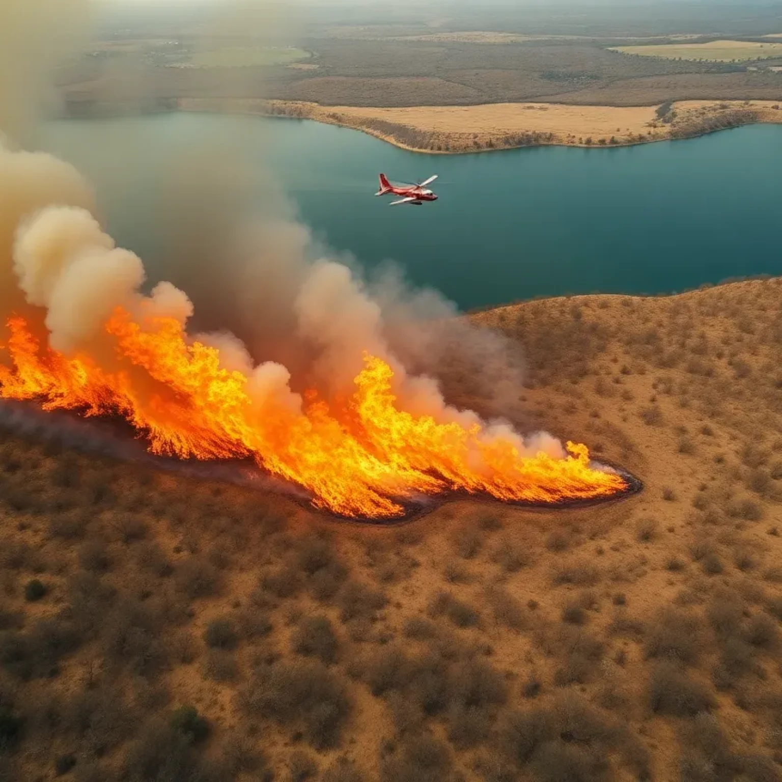 Canyon Fire Affects Lake Piru Area