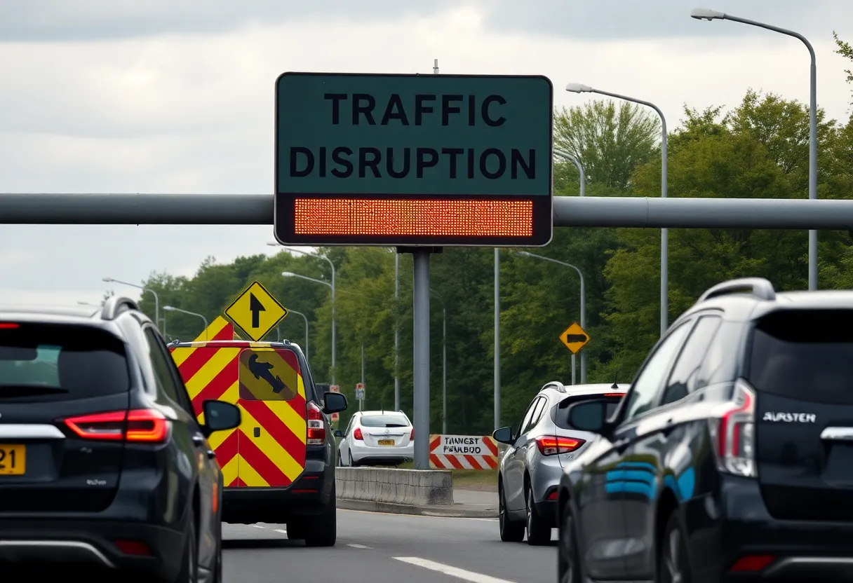 Traffic congestion on Gandy Boulevard due to accidents