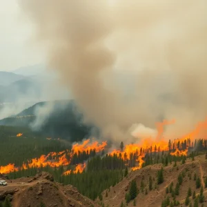 Gifford Fire in Los Padres National Forest