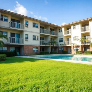 Exterior view of Morgan Apartments in St. Petersburg, Florida