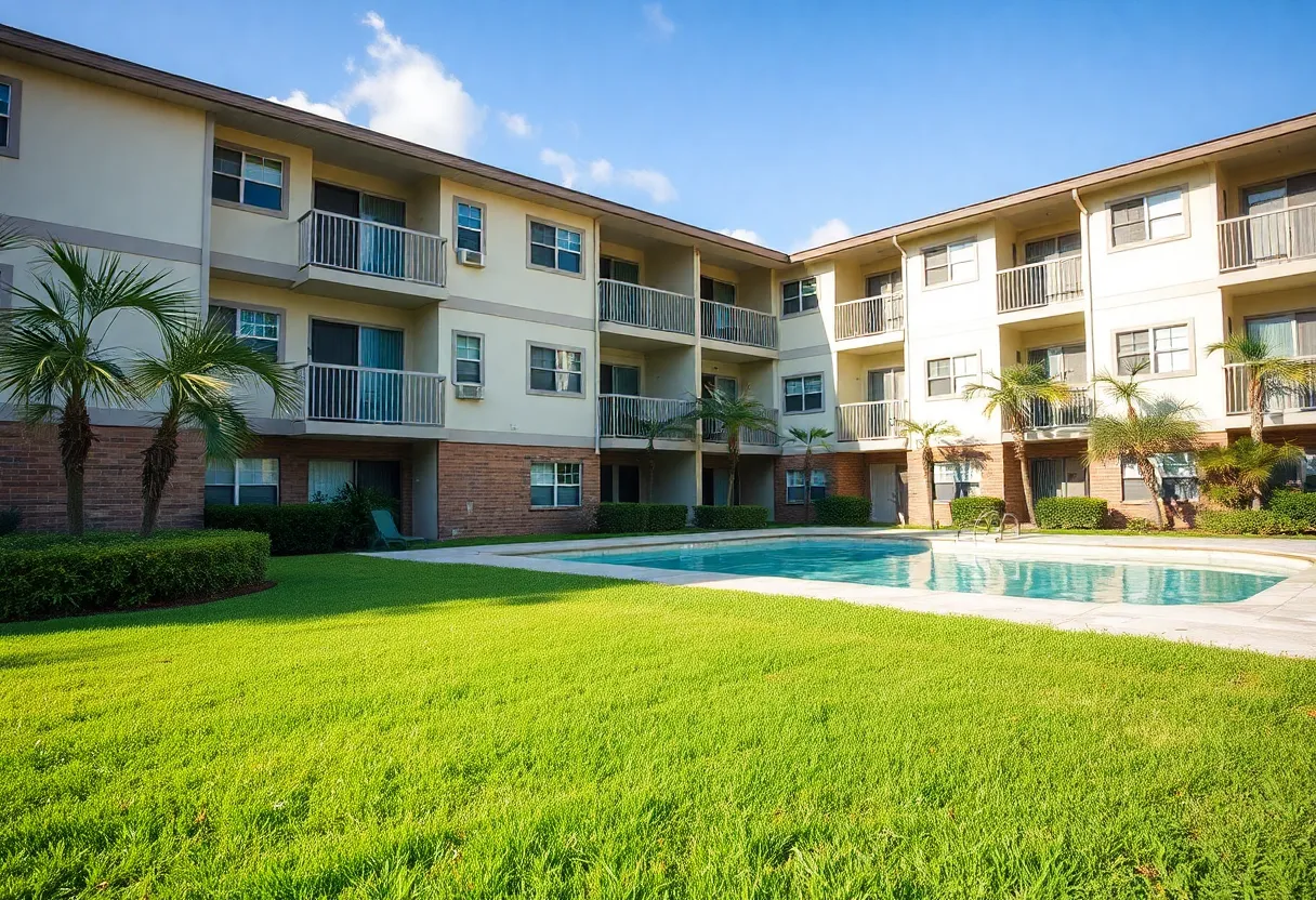 Exterior view of Morgan Apartments in St. Petersburg, Florida