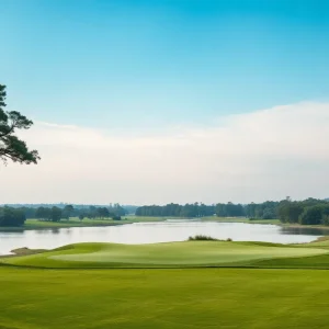 A peaceful golf course landscape dedicated to Patrick Dugan