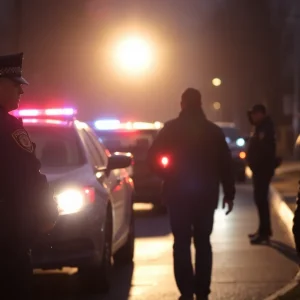 Police responding to a domestic violence incident in St. Petersburg.