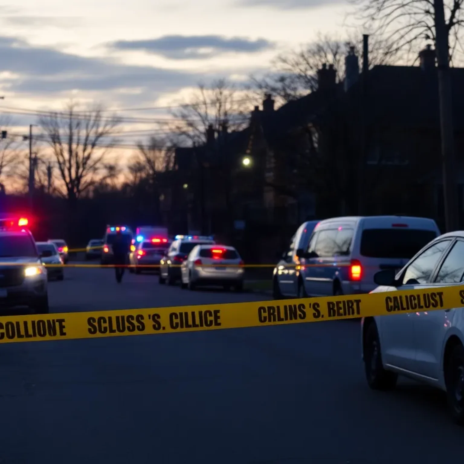 Police respond to a shooting incident in St. Petersburg