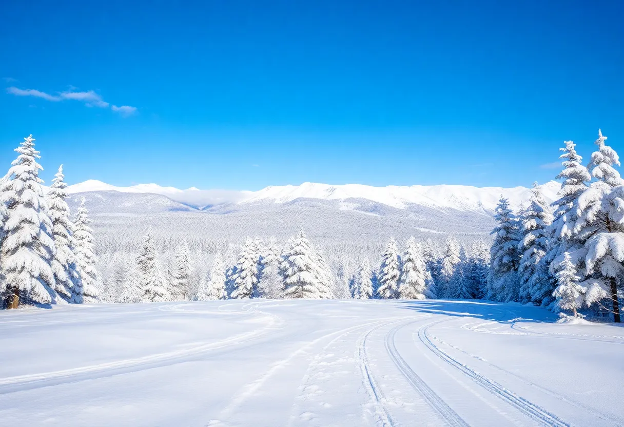 Beautiful Snowy Winter Scene