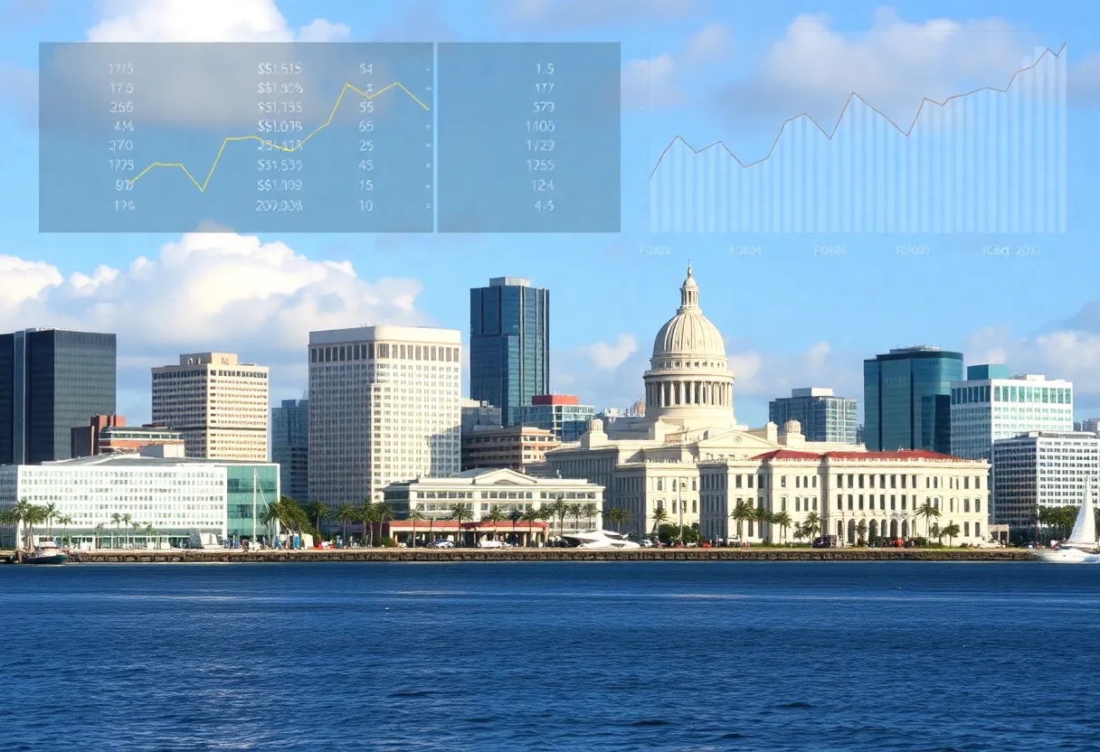 Skyline of St. Petersburg, Florida, representing financial review