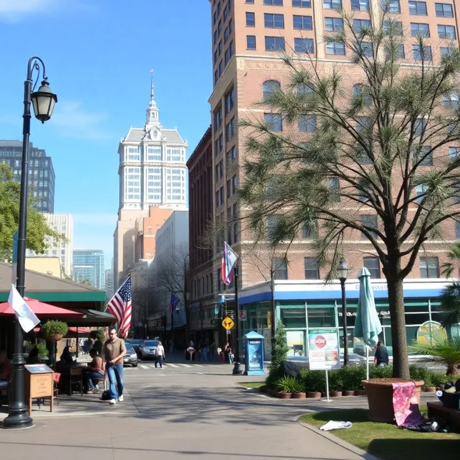 A downtown St. Petersburg restaurant facing issues related to homelessness.