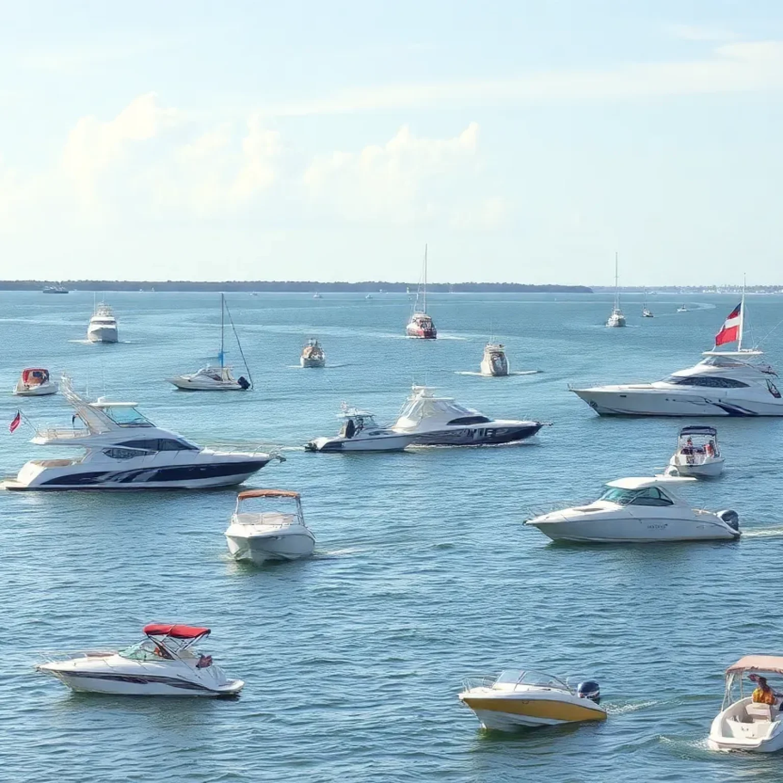 Police boat patrolling Tampa Bay during Labor Day weekend for boating safety.