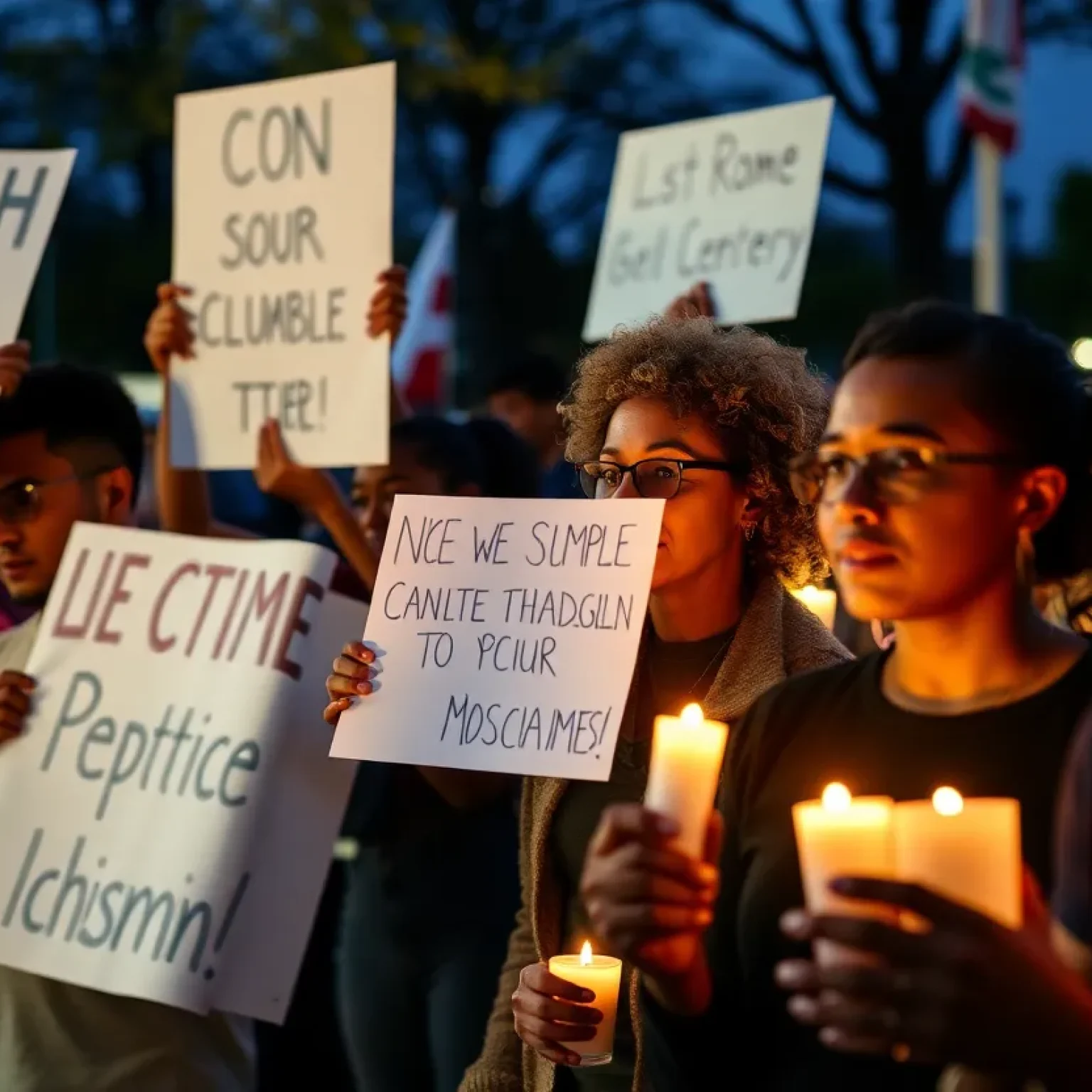 Vigil for Jabari Peoples