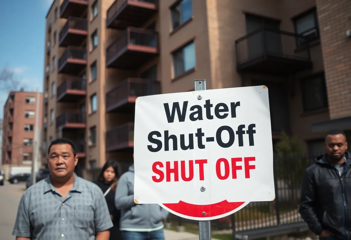 Residents at The Morgan Apartments facing potential water shut-off