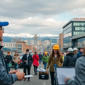 Urban professionals in Anchorage, Alaska