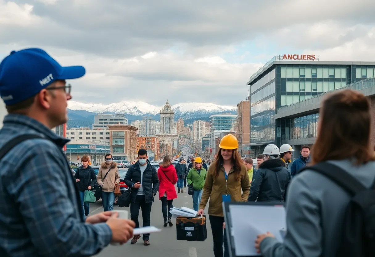 Urban professionals in Anchorage, Alaska