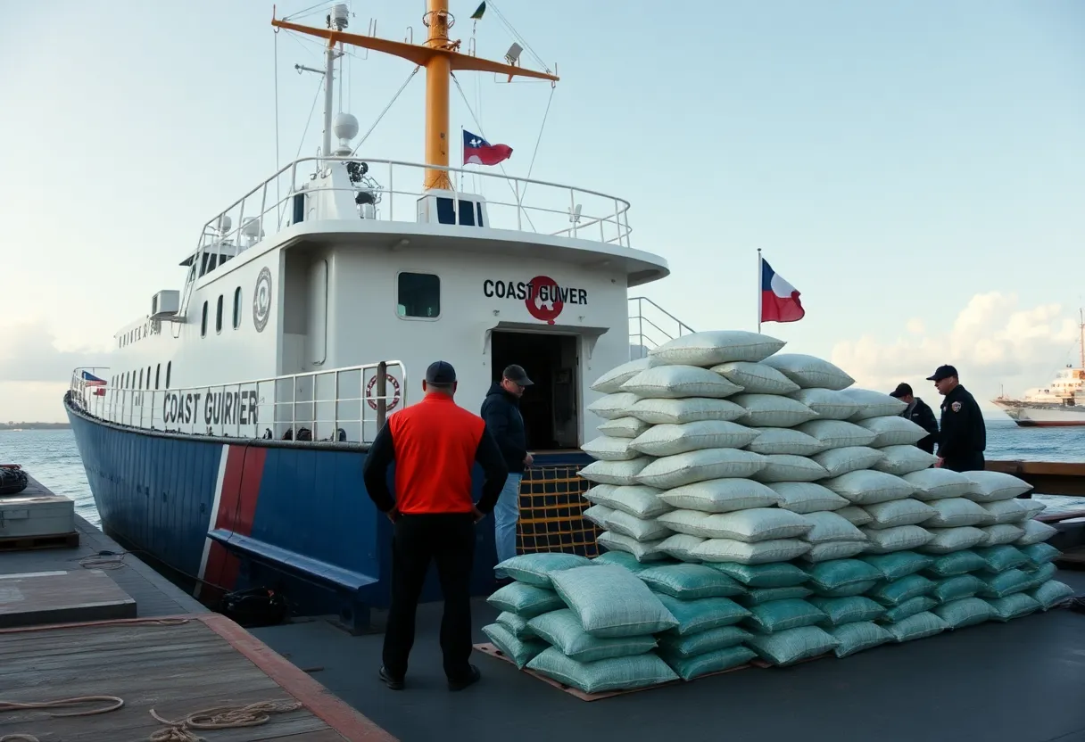 Coast Guard Cutter with cocaine offloaded at St. Petersburg