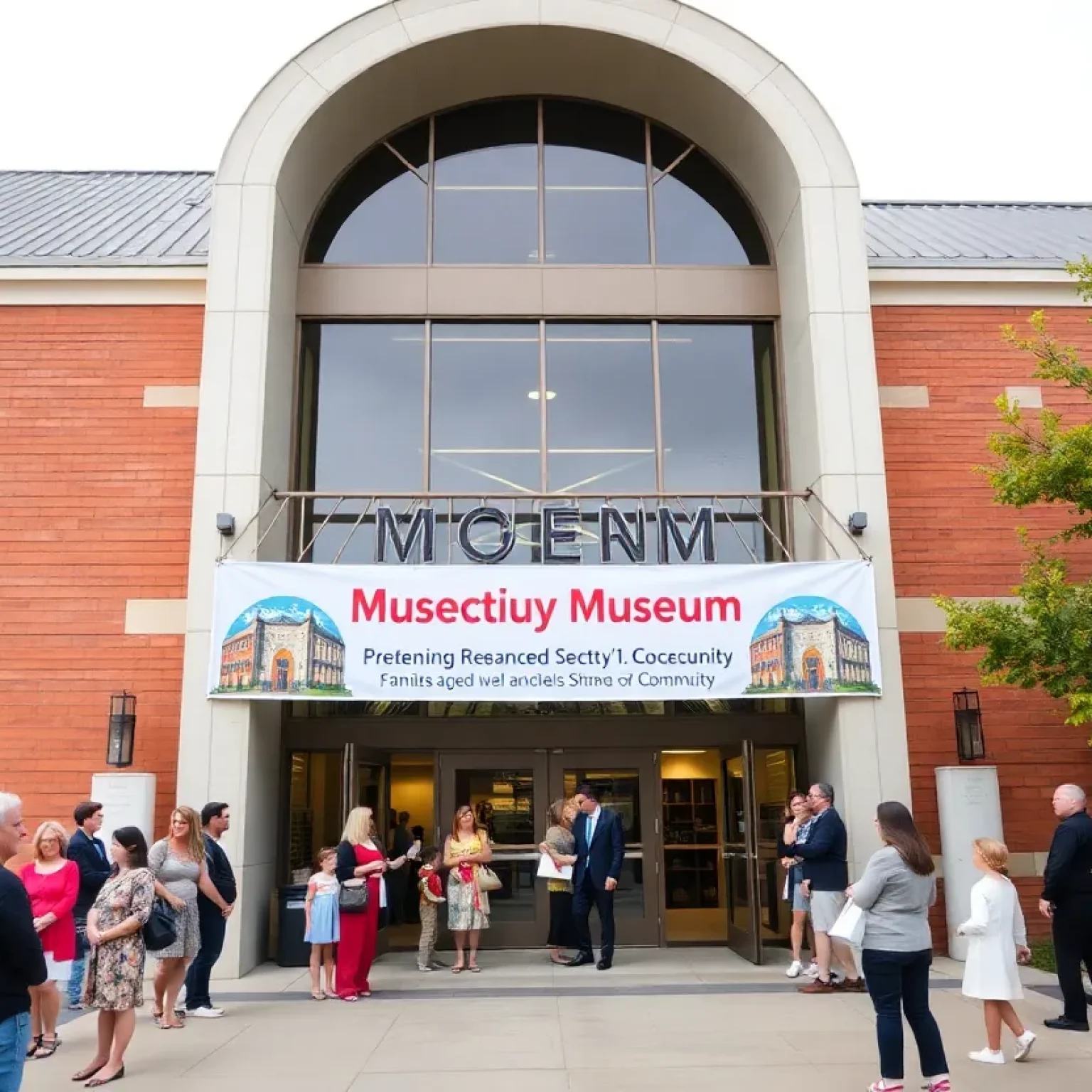 Exterior view of the Florida Holocaust Museum during the reopening ceremony