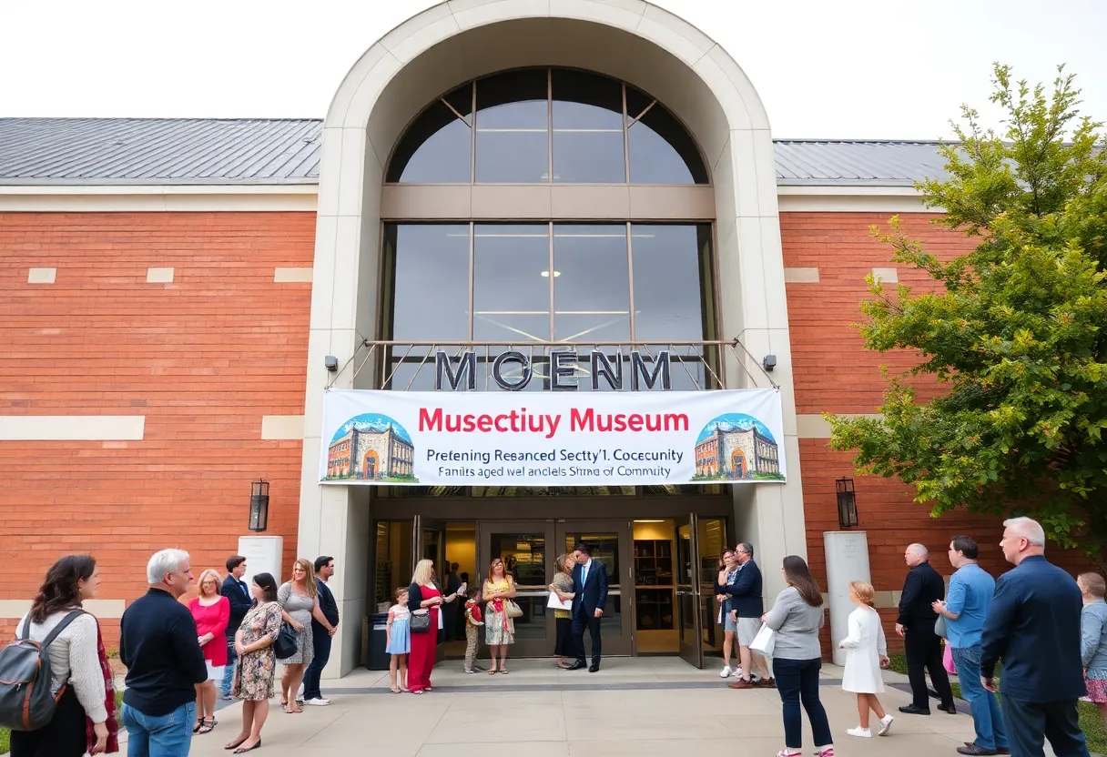 Exterior view of the Florida Holocaust Museum during the reopening ceremony