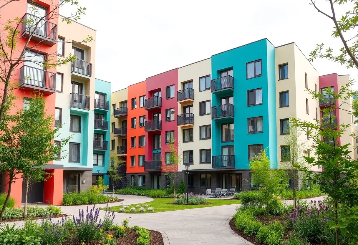 Modern affordable housing complex in St. Petersburg