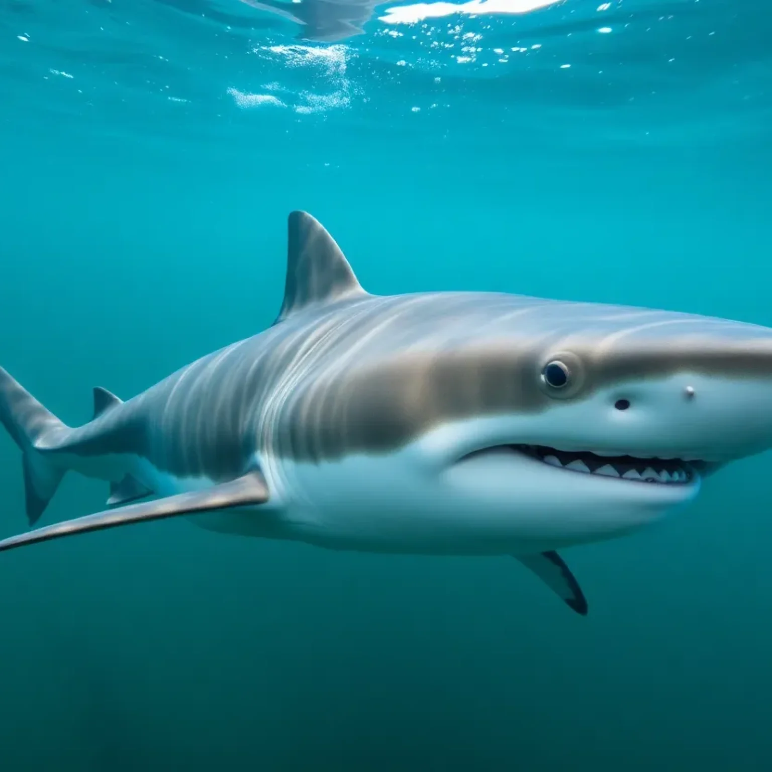 Great Hammerhead Shark in Coastal Waters
