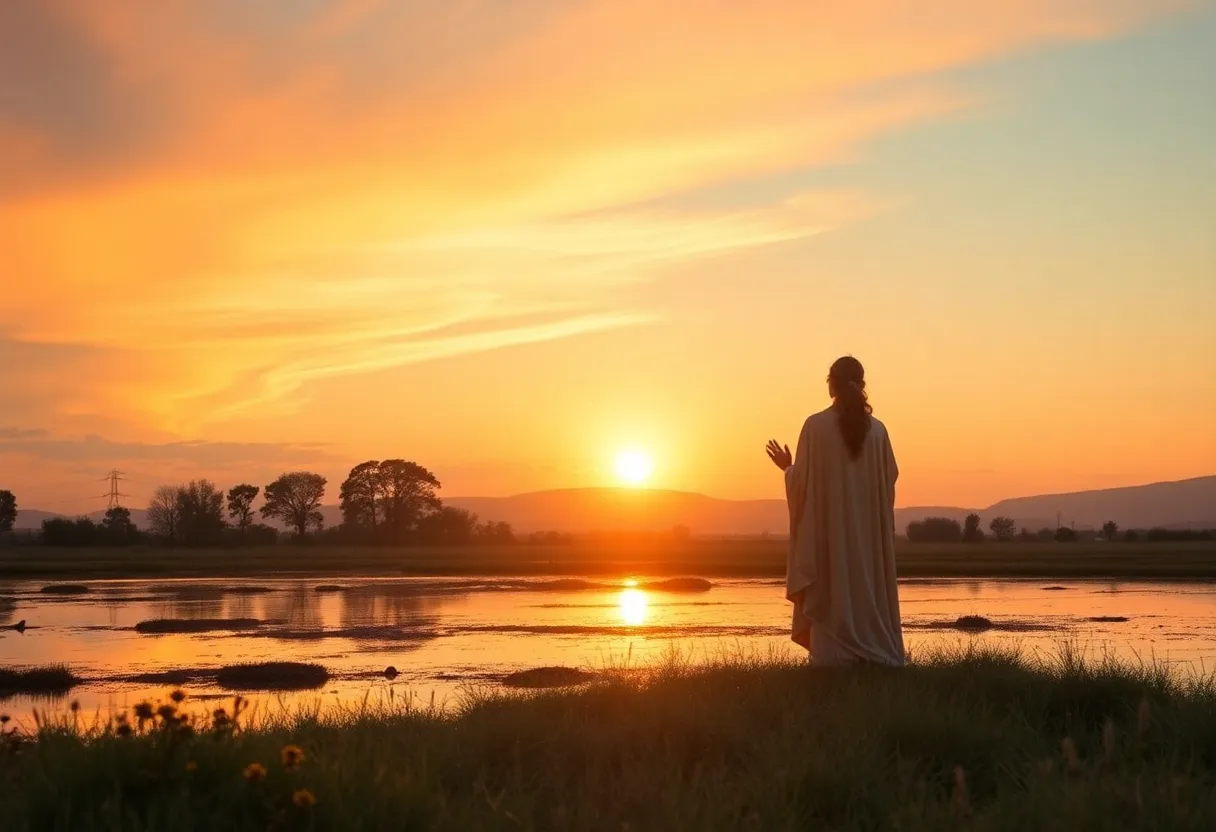 A beautiful serene landscape honoring Harriette Angsten's life.
